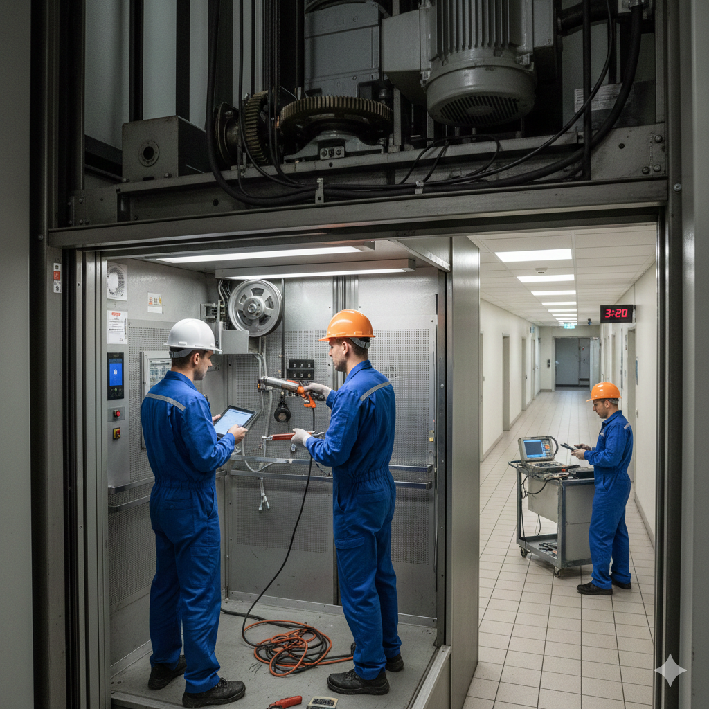 الصيانة الدورية للمصاعد