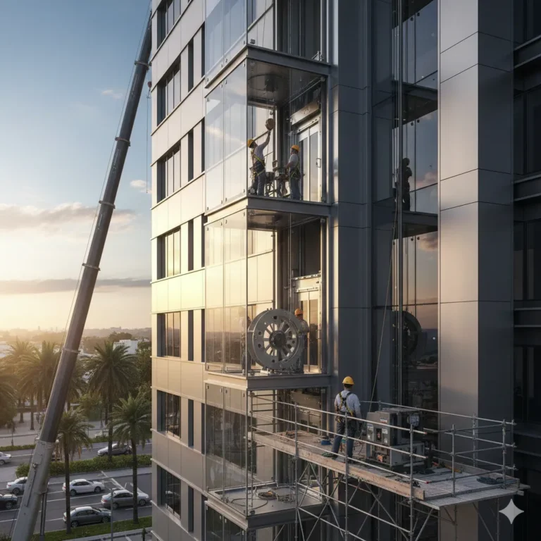 تركيب مصاعد خارجية2026