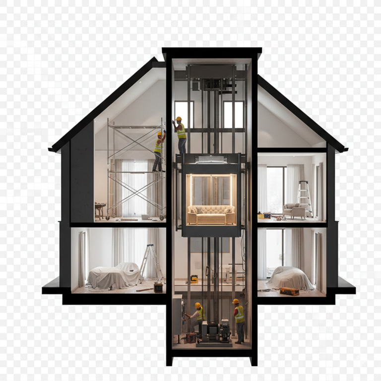 تركيب مصعد منزلي