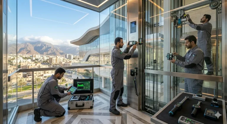 تحسين صيانة المصاعد