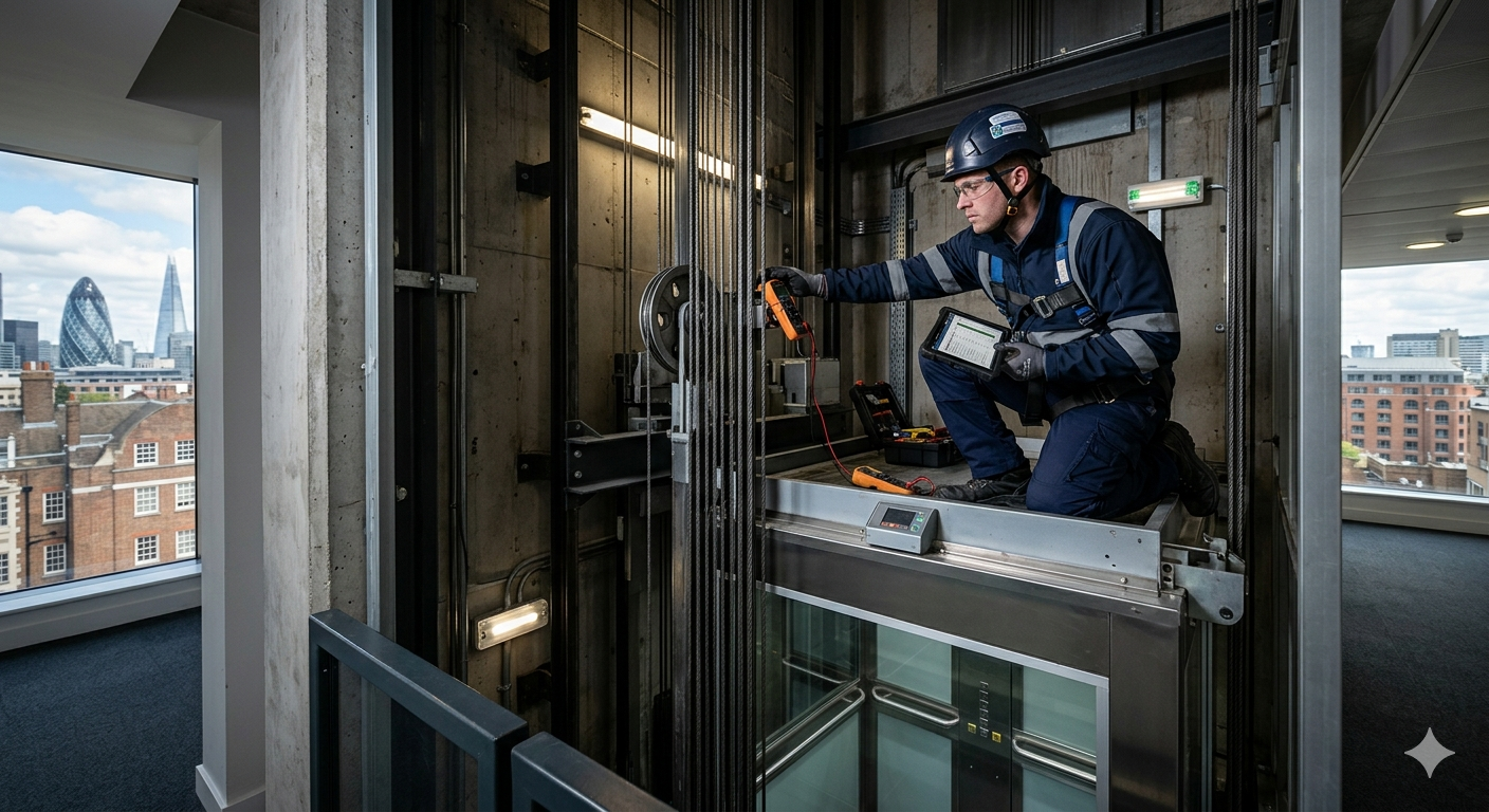 فحص المصاعد الكهربائية